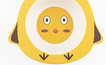 Animal Cartoon Bamboo Fiber Children Baby Plate