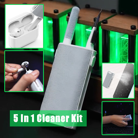 5 In 1 Screen Cleaner Kit Camera Phone Tablet Laptop Screen Cleaning Earphone Cleaning Brush Pen