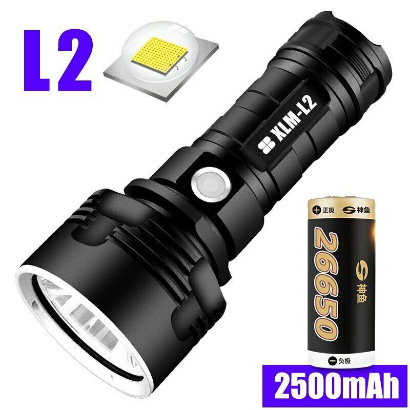 30000-100000 Lumen High Power Led Waterproof Flash Light Lamp Ultra Bright