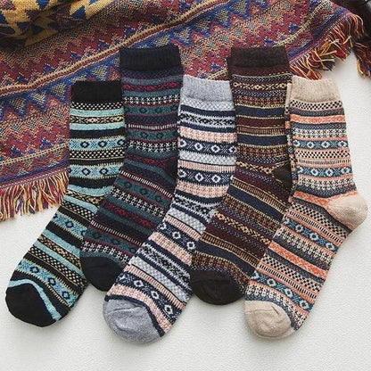 5 Pair Of Norwegian Winter Socks