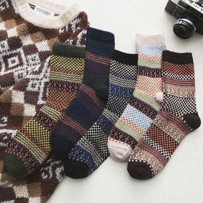 5 Pair Of Norwegian Winter Socks