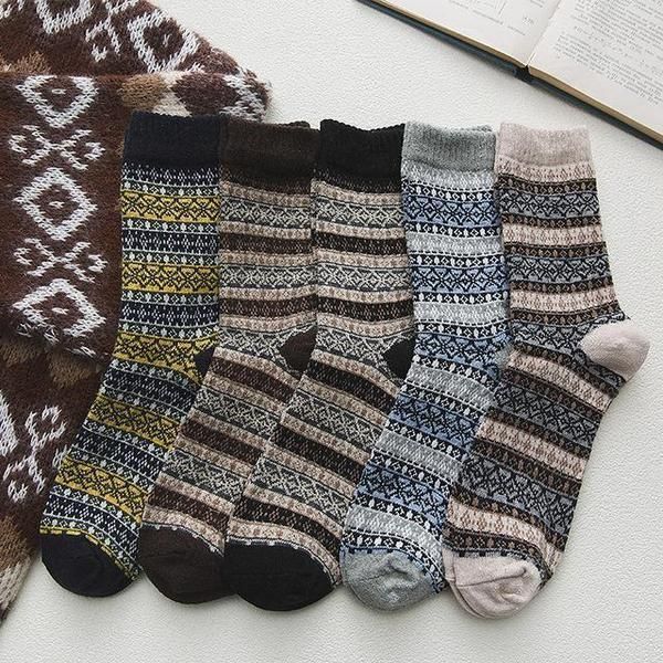 5 Pair Of Norwegian Winter Socks