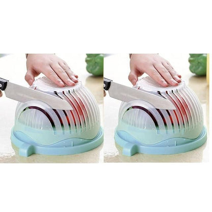 60 Seconds Salad Cutting Slicer Bowl