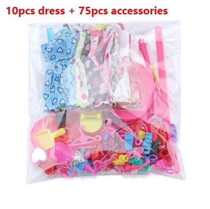 85Pcs Barbie Doll Accessories