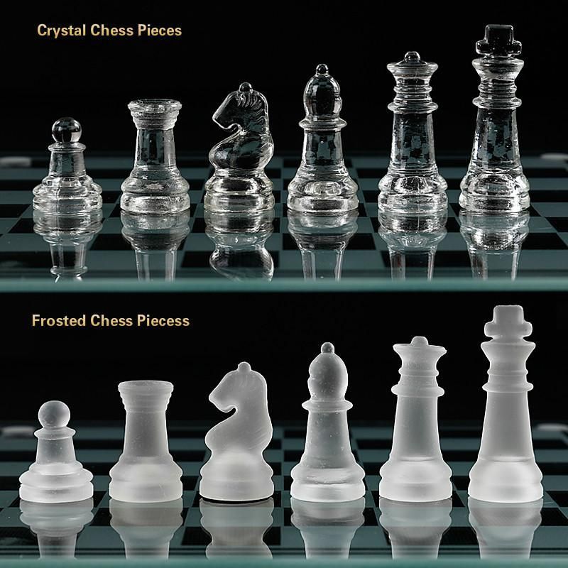 Acrylic Elegant Glass Chess Set