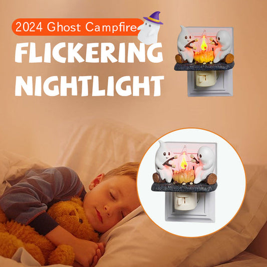 1 1 (2Pcs) Phantasm Halloween Ghost Campfire Flickering Nightlight