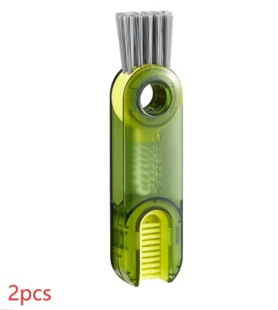 3 In 1 Tiny Bottle Cup Cover Brush Straw Cleaner Tools Multi-Functional Crevice Cleaning Brush