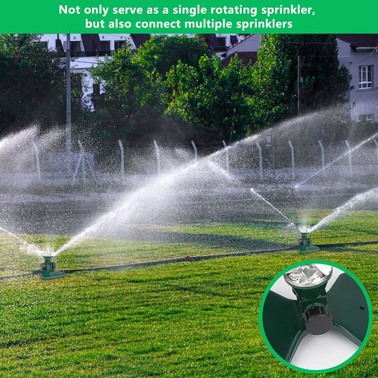 360 Degree Automatic Rotating Garden Lawn Water Sprinklers System