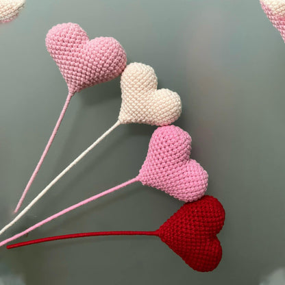 Handmade Heart Made Of Crochet Wool