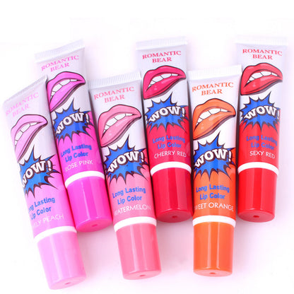 Amazing 6 Colors Waterproof Long Lasting Peel Liquid Lipstick