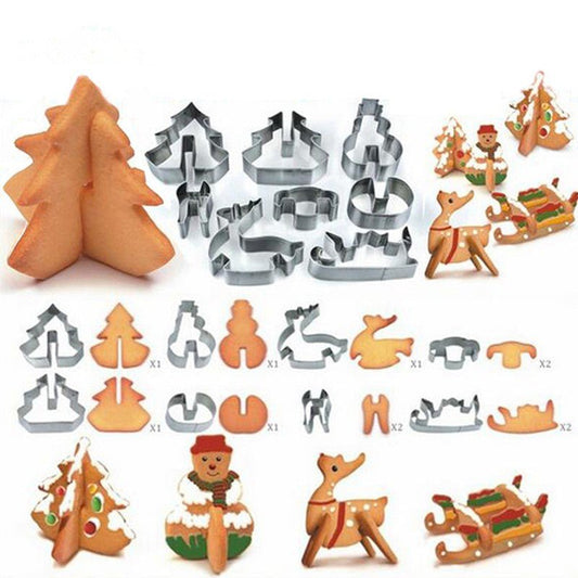 8 Piece Christmas Cookie Cutters