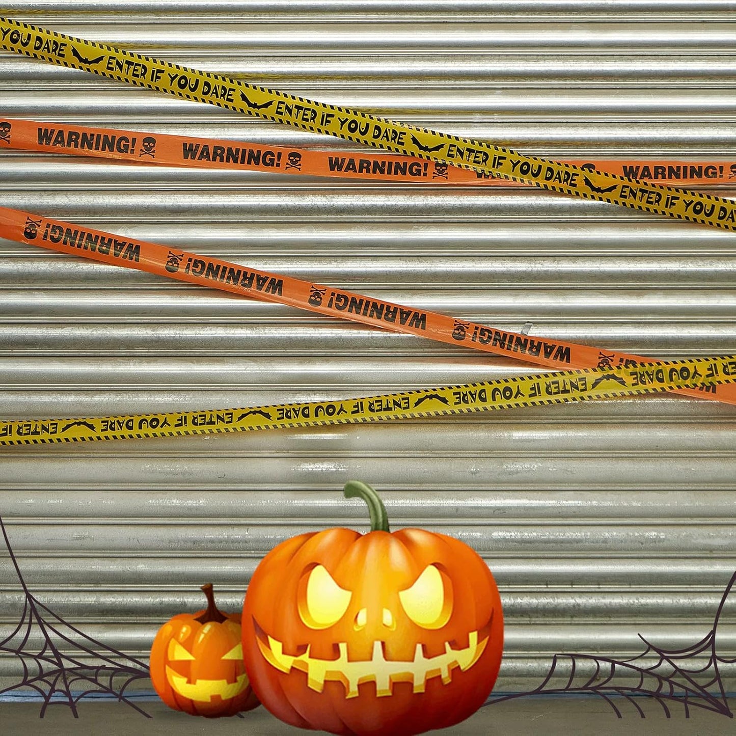 3 Pcs Halloween Fright Tape Bundle - Warning - Enter If You Dare - Haunted Keep Out, 3Inx90Ft Halloween Decoration Caution Tape For Haunted Houses, Danger, Beware And Attention