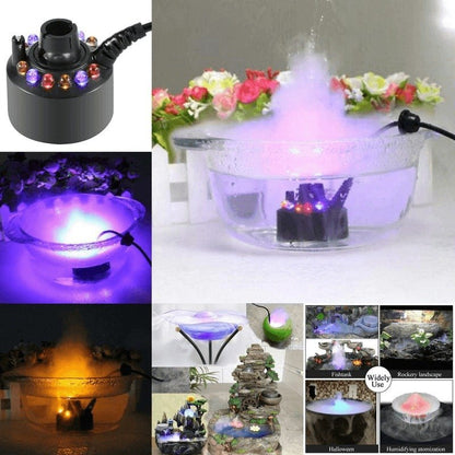 12 Led Light Ultrasonic Mist Maker Fogger