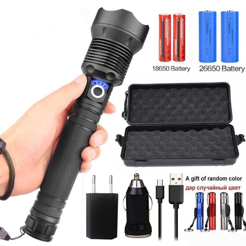 90000 Lumens Xlamp Xhp70.2 Most Powerful Led Flashlight