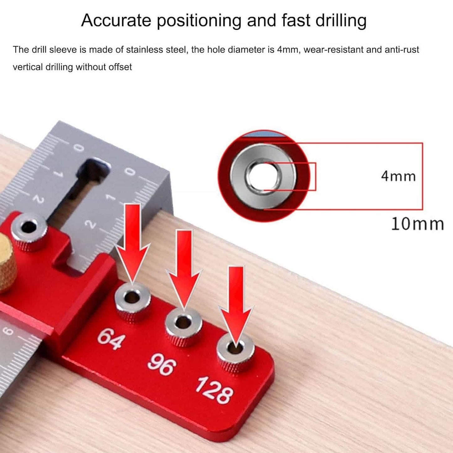 []Handle Drilling Locator Hole Punch Tool