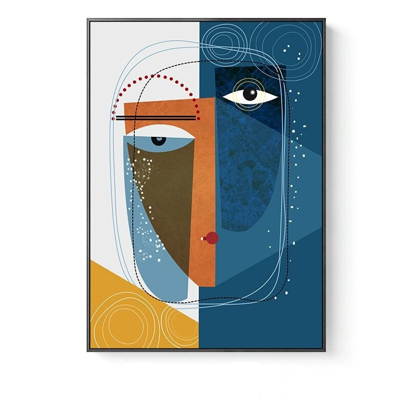 Abstract Faces Canvas Art