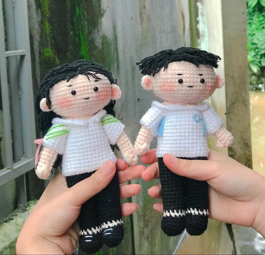 Handcrafted Crochet Boy-girl Couple, A Perfect Gift For Couples