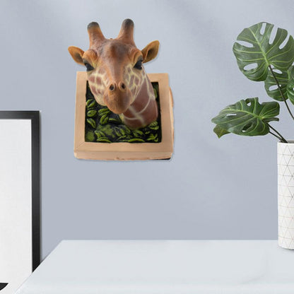 3D Wall Mounted Giraffe Sculpture Home Decor