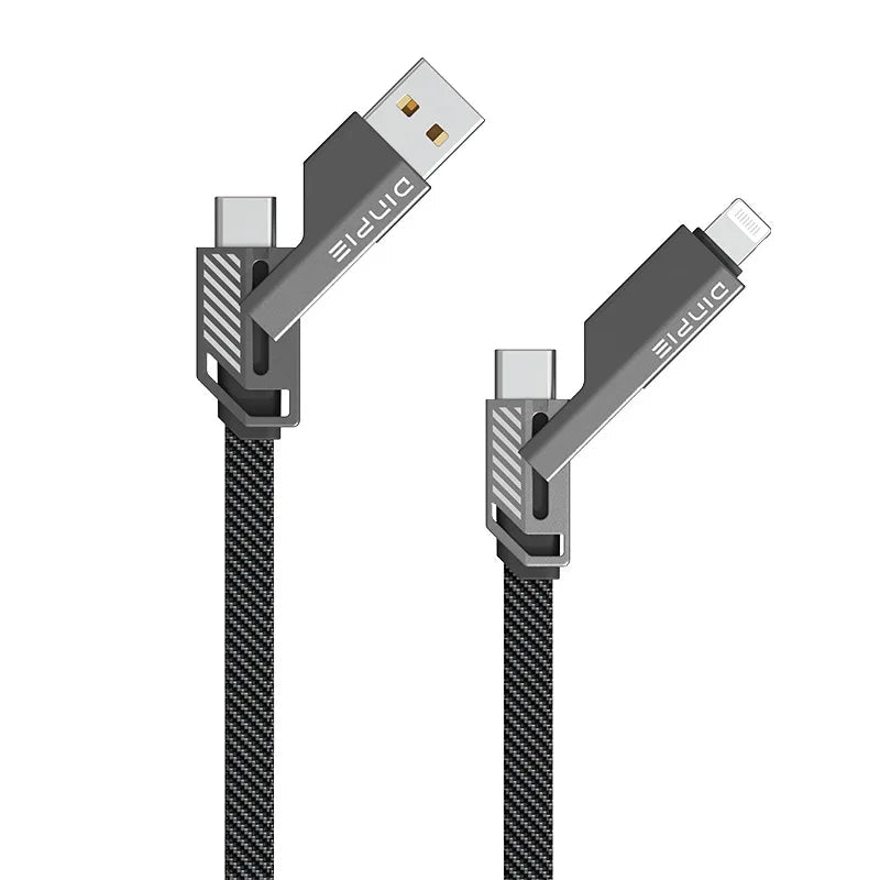 4 In 1 Usb To Type-C Cable 60W Durable Charging Cable Iphone Android