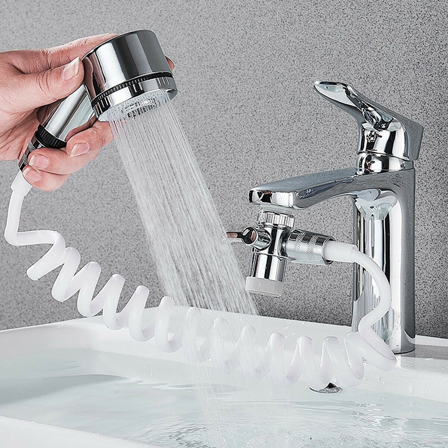 All-In-One Easy Clean Adjustable Bathroom Set