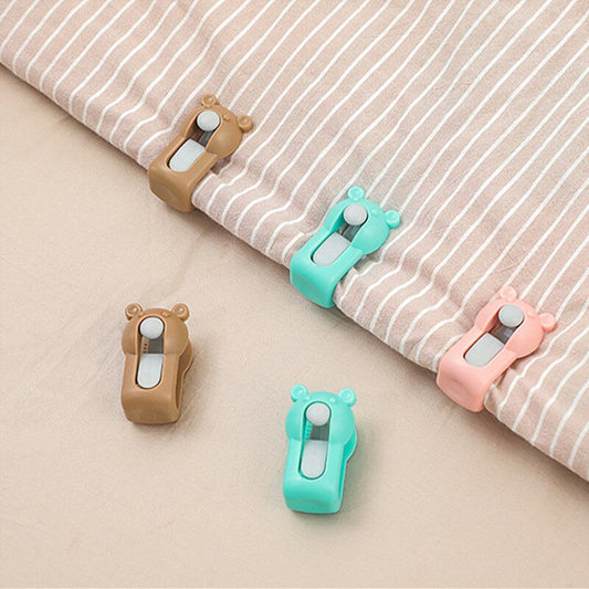 4Pcs Bear Non-Slip Bed Clips