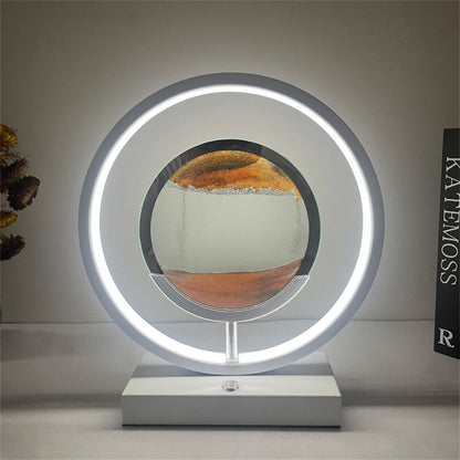 3D Led Flowing Sand Art Table Lamp