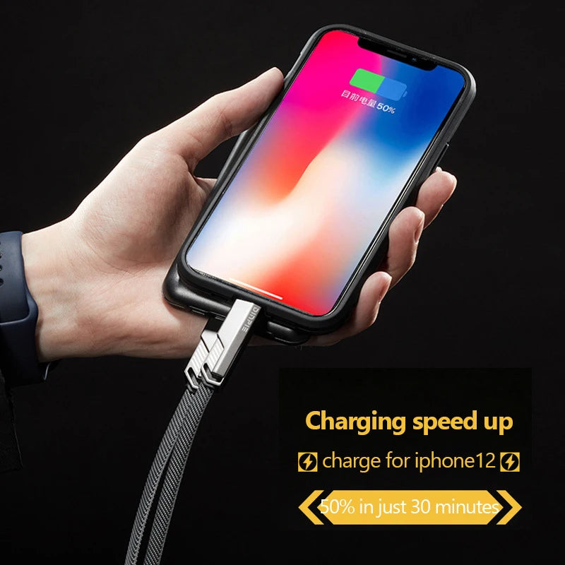 4 In 1 Usb To Type-C Cable 60W Durable Charging Cable Iphone Android