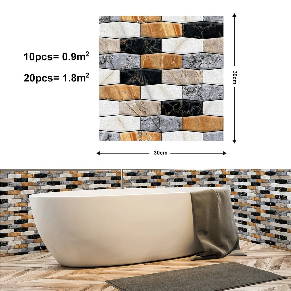 3D Wall Brick Pattern Decal