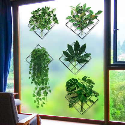 3D Nature Wind Green Plant Wall Sticker