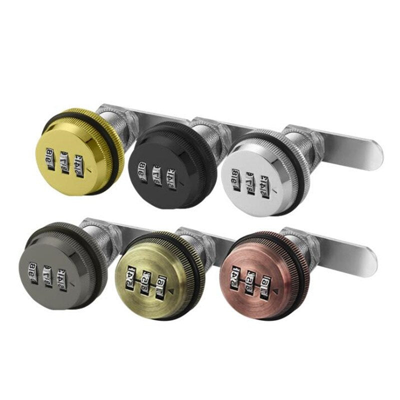 3-Digit Mechanical Password Cabinet Lock