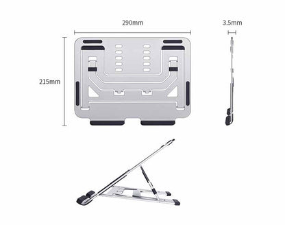 Adjustable Aluminum Laptop Multi-Angle Desk Laptop Holder Cooling Bracket Riser