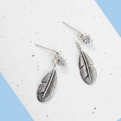 All-Match Feather Stud Earrings