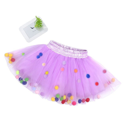 All-Match Net Yarn Short Skirt Girl Fluffy Princess Skirt