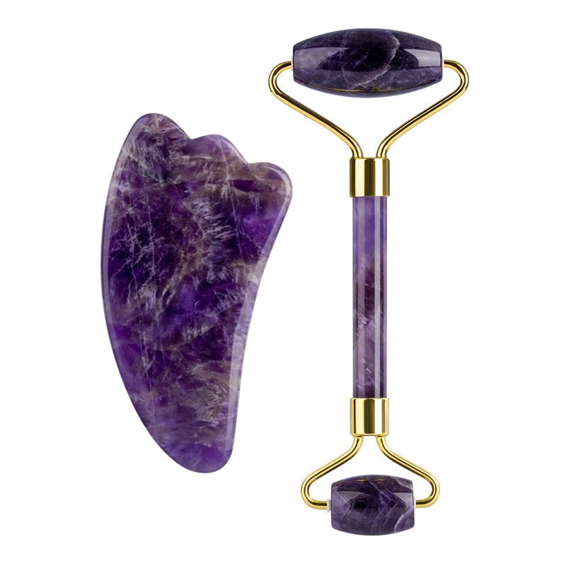 Amethyst Roller Single And Double-Headed Amethyst Roller Beauty Jade Massager