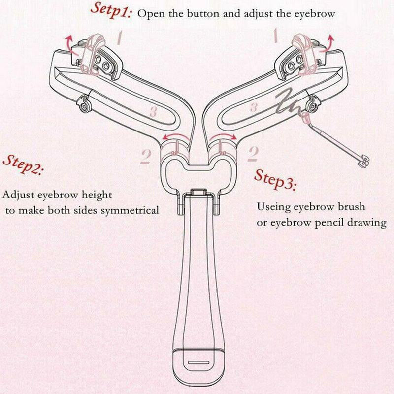 Adjustable Eyebrow Stencil for Perfect Eyebrow Shape Makeup