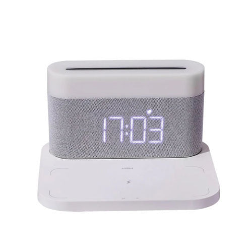 3 In 1 Wireless Charger Alarm Clock And Adjustable Night Light