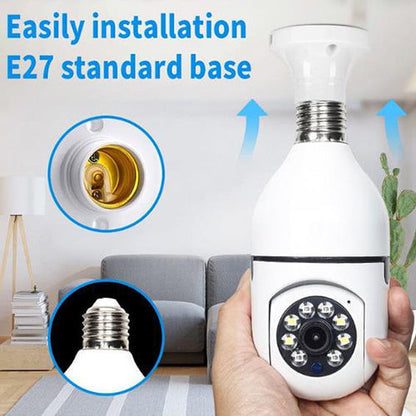 5G Wifi E27 Bulb Surveillance Camera Night Vision