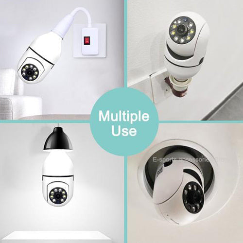 5G Wifi E27 Bulb Surveillance Camera Night Vision