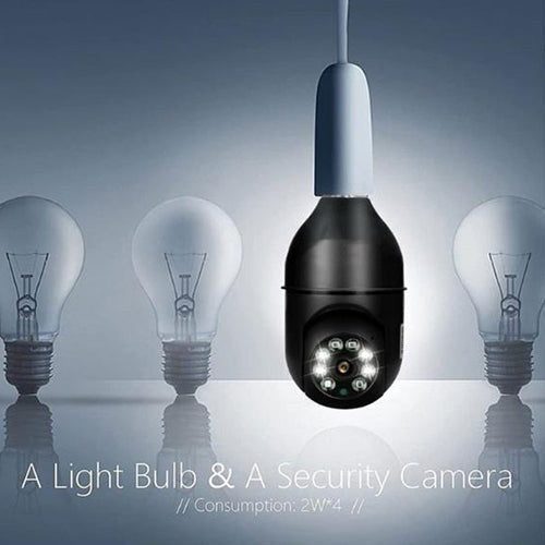 5G Wifi E27 Bulb Surveillance Camera Night Vision