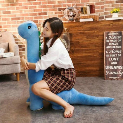 60/80/100 cm Long Neck Dino Pillow Plush 3D Stuffed Animal Brachiosaurus