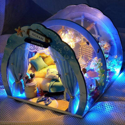 3D Under The Sea Ocean &amp; Fish Room Tent Doll House For Children