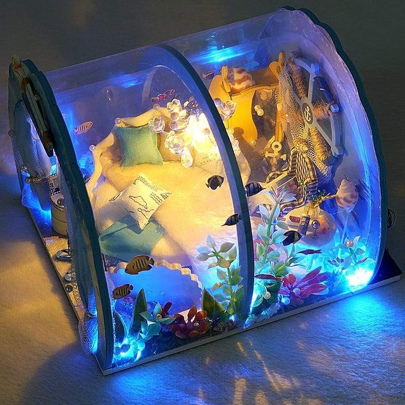 3D Under The Sea Ocean &amp; Fish Room Tent Doll House For Children