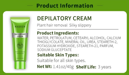 100% Natural Permanent Hair Removal Cream