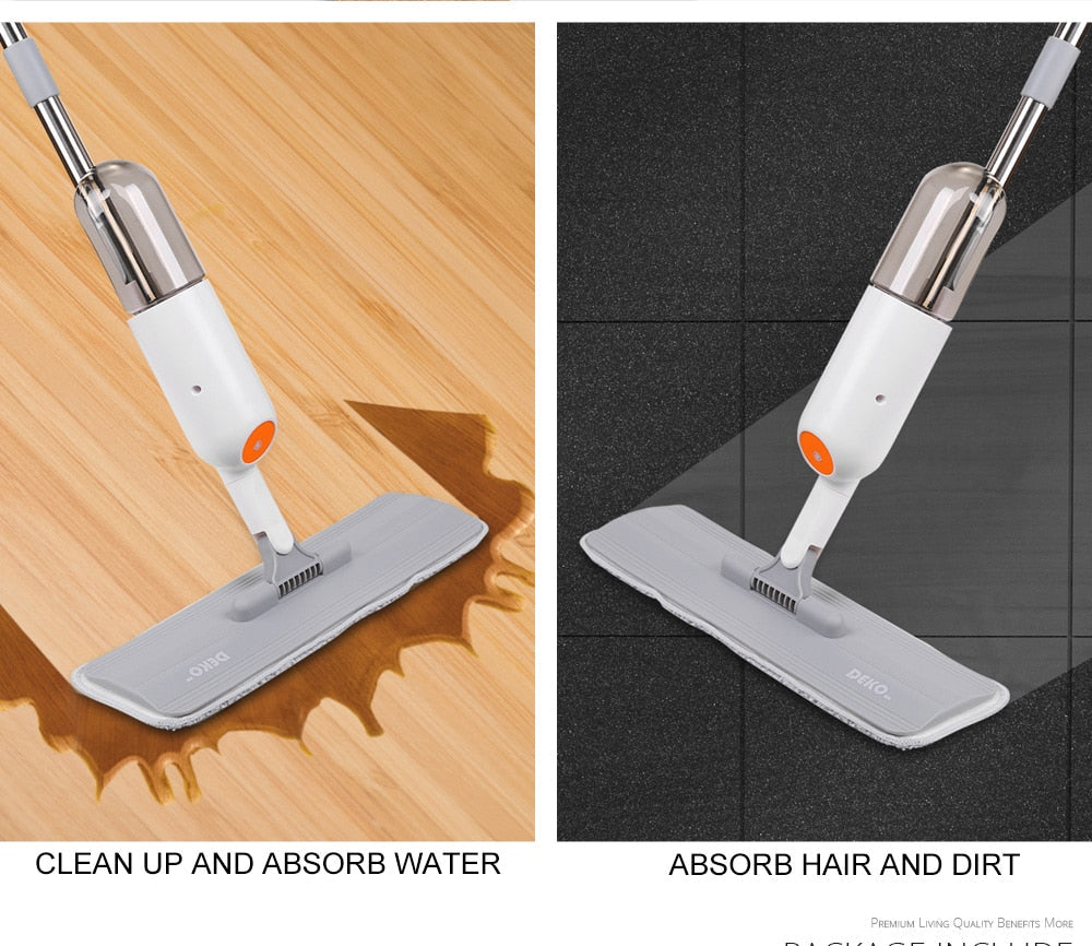 3In1 Hand Sweeper Water Spray Mop