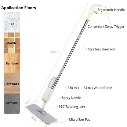 3In1 Hand Sweeper Water Spray Mop