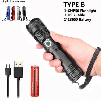 90000 Lumens Xlamp Xhp70.2 Most Powerful Led Flashlight