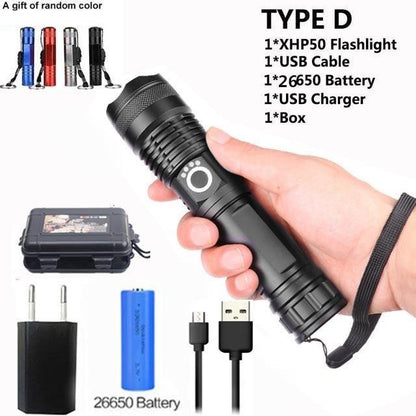 90000 Lumens Xlamp Xhp70.2 Most Powerful Led Flashlight