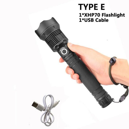 90000 Lumens Xlamp Xhp70.2 Most Powerful Led Flashlight